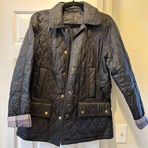 Barbour Beadnell Quilted Jacket - Black, US 8